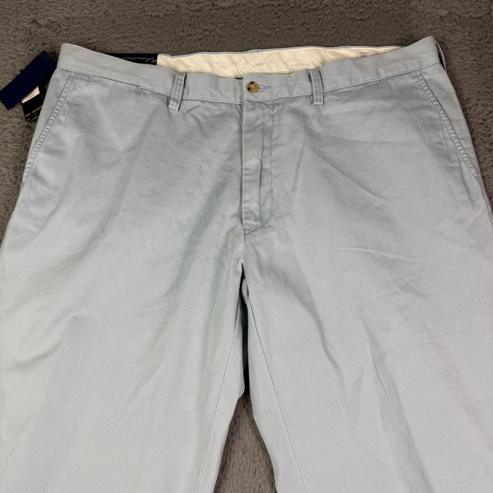 Polo Ralph Lauren Classic Fit Chino Pants Mens 40x30 Blue Cotton Twill NEW